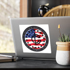 American Flag Logo Kiss-Cut Vinyl Sticker — Division Six 20 One Emblem