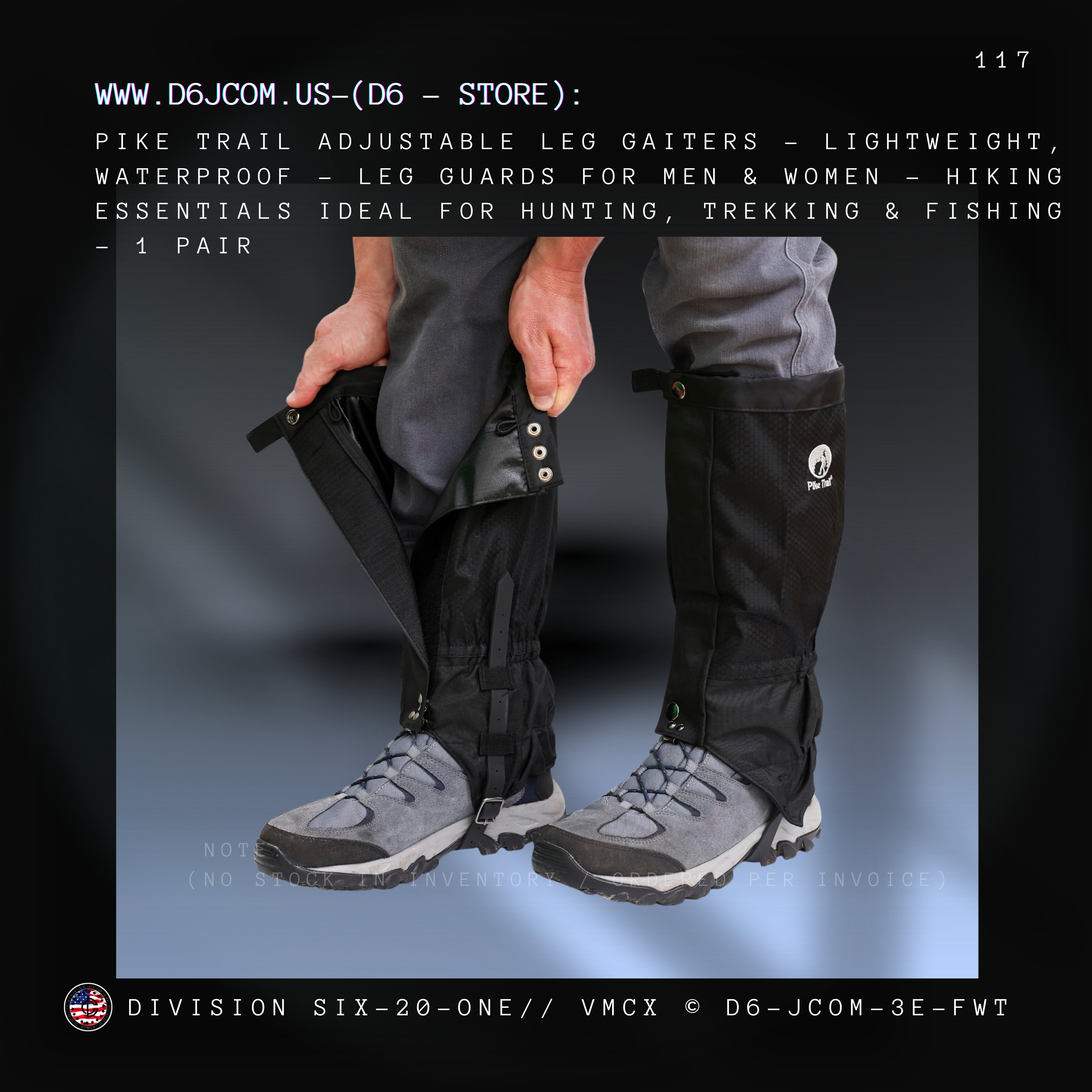 Adjustable Leg Gaiters