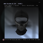 Unisex Skull Balaclava - lightweight  (Black & Grey / White & Black)