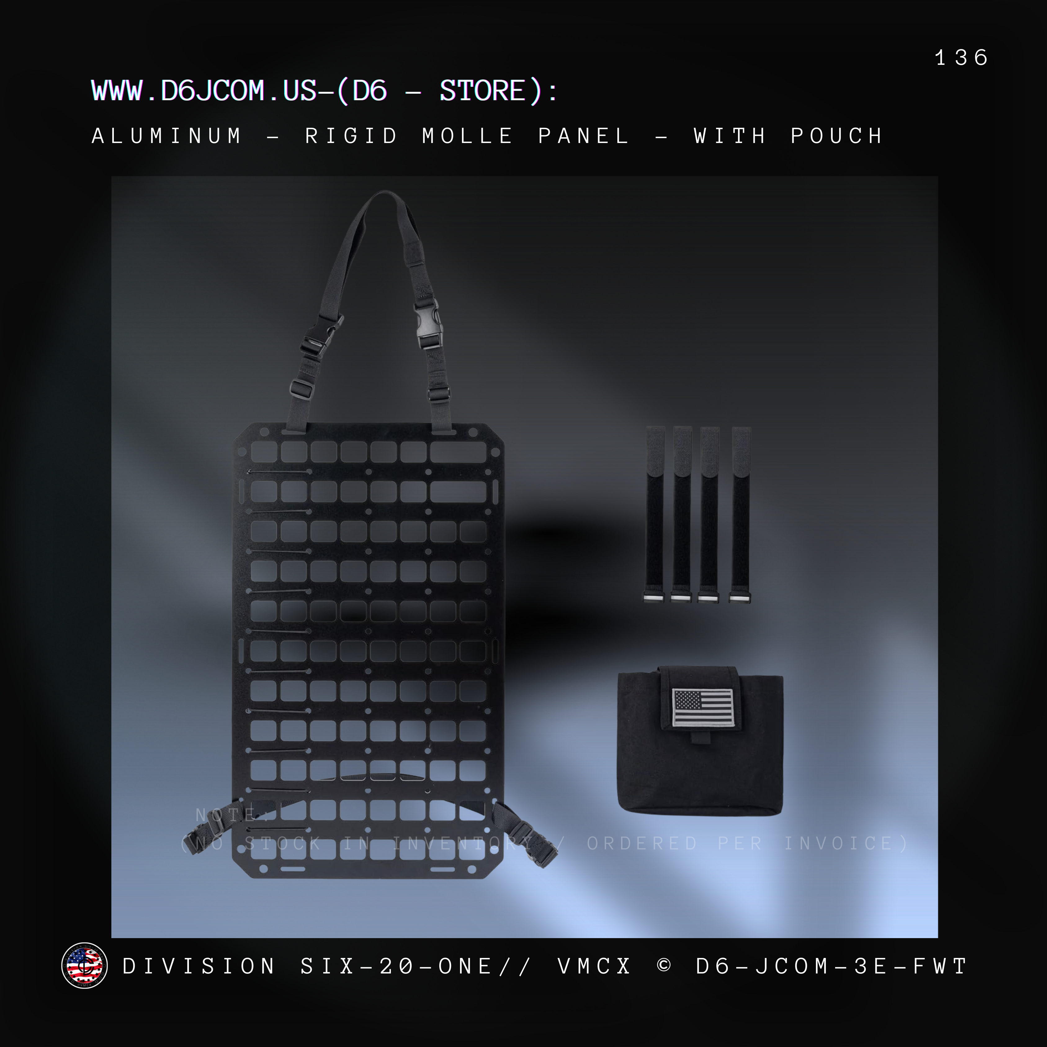 MOLLE - Hard Aluminum Panel