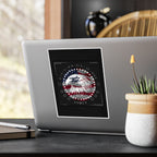 American Eagle Flag Vinyl Decal — Patriotic Kiss-Cut Sticker (1776)
