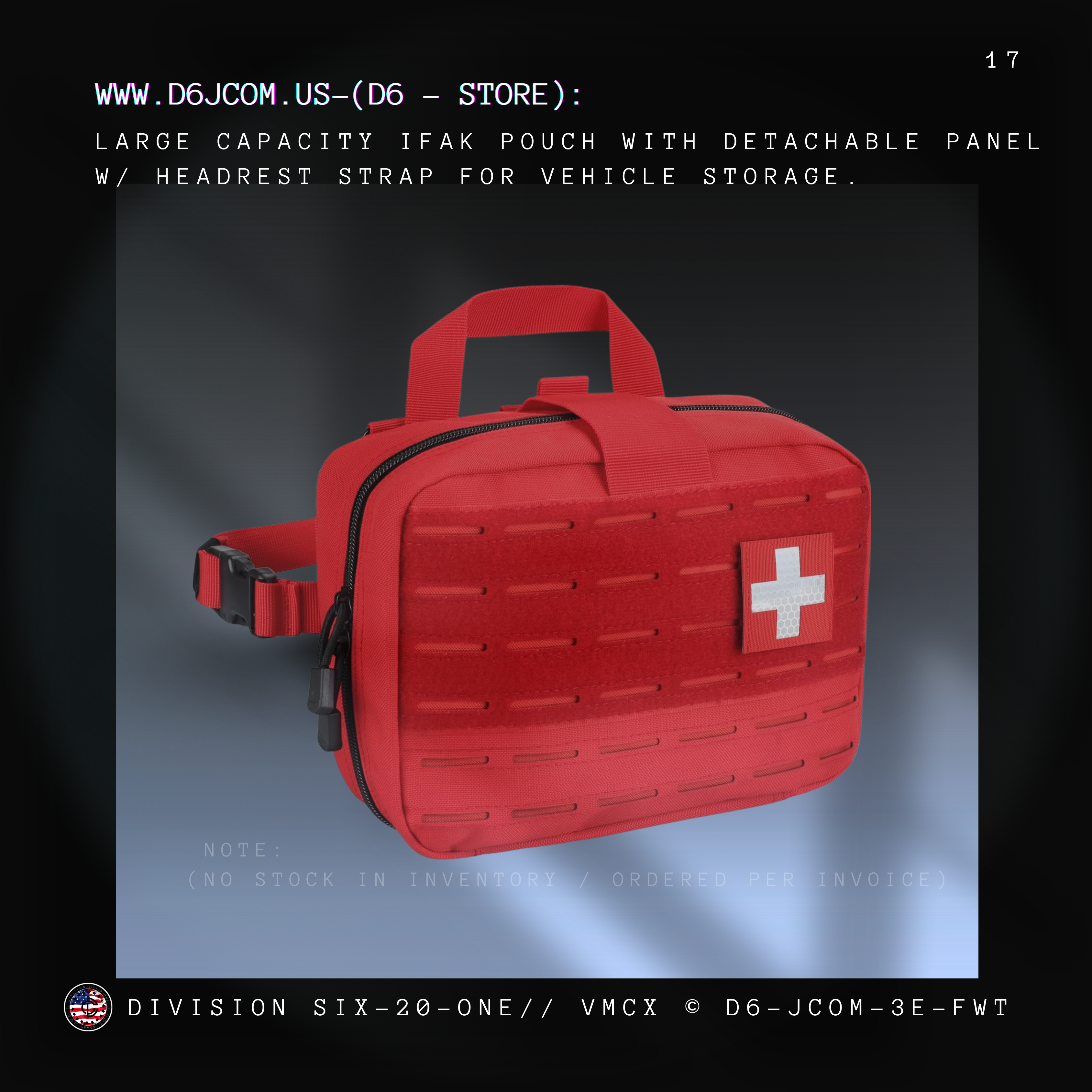 LIVANS Tactical Molle Medical Pouch  - QR