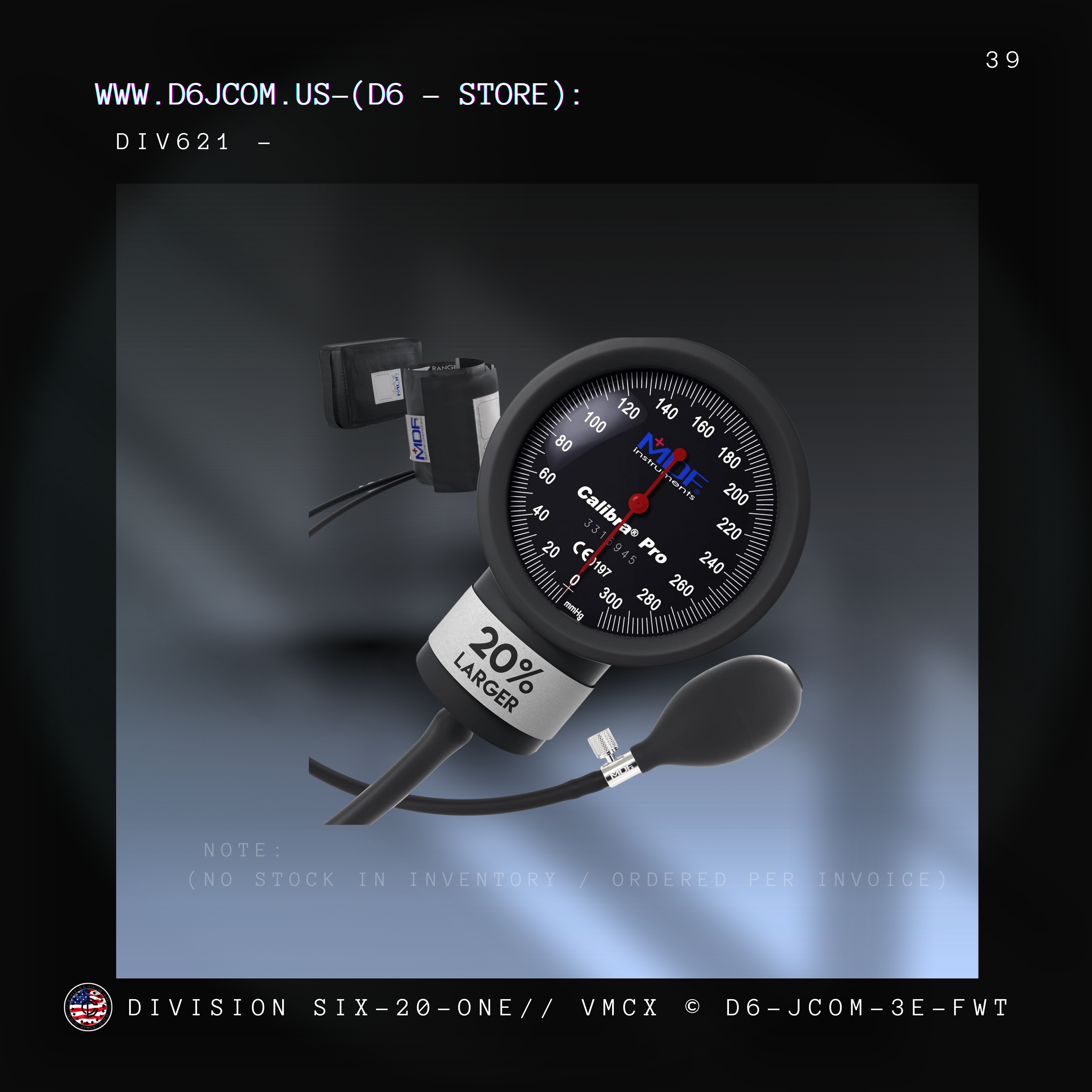 Manual Blood pressure Cuff With Oversized Gauge