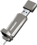 1TB USB Solid State Drive 3.2 Gen 2 Dual SSD USB A + Type C Portable External SSD