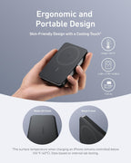 Anker MagGo Power Bank, 10,000mAh Qi2-Certified 15W Portable Charger | Slim