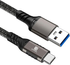 USB C Cable 5ft, USB-A to USB-C Cable 10Gbps,USB 3.2 Cord, 60W Fast Charging Cable, 10 Gbps Data Transfer, Android Auto USB Cord