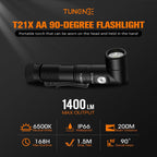 90° Rechargeable EDC Pocket Flashlight with Magnet cap