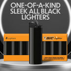 BIC Maxi Pocket Lighters, Reliable 8-Pack, All-Black