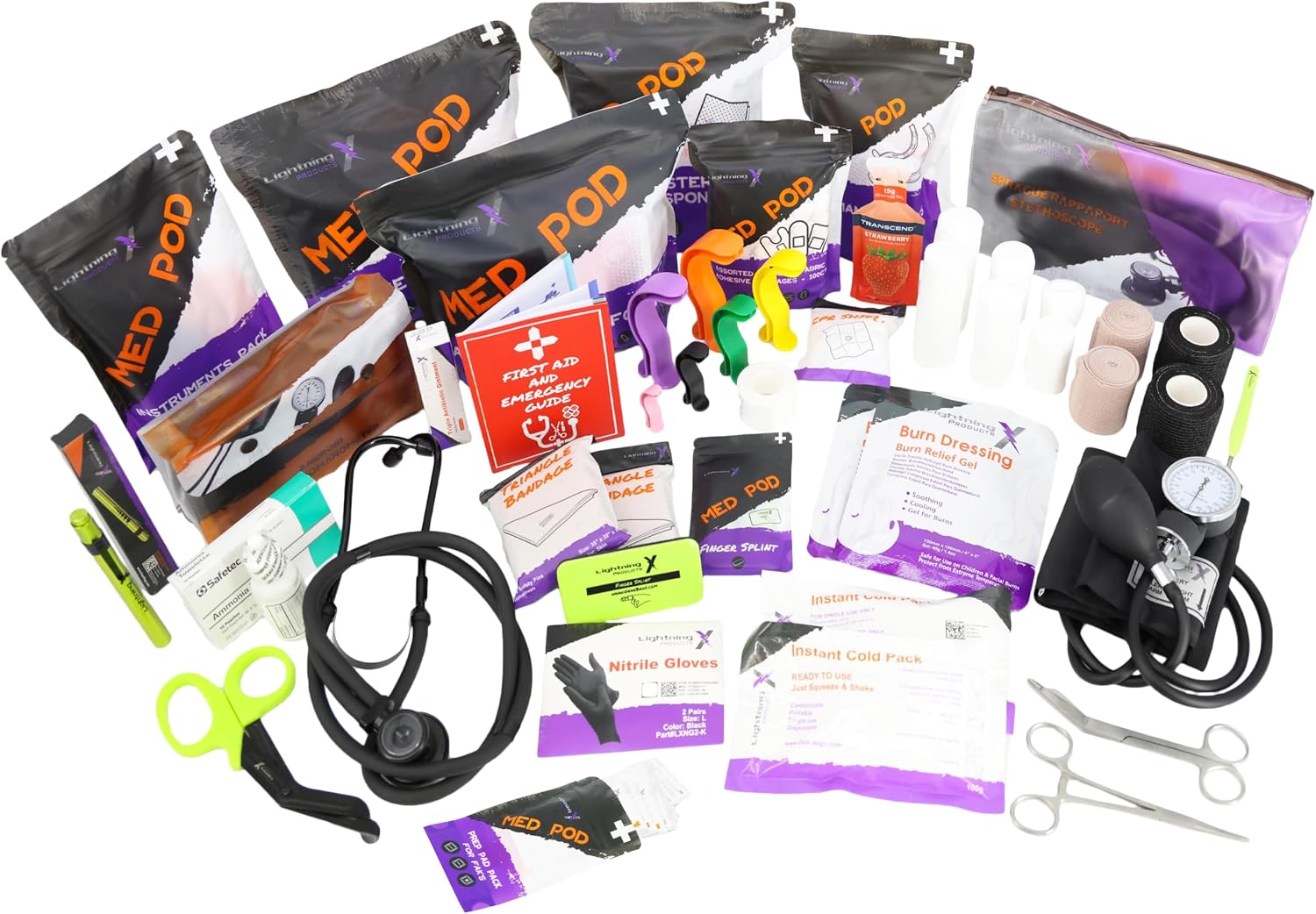 Stocked - Lightning X Products Lightning X Mid-Sized First Responder EMT Bag | Economy