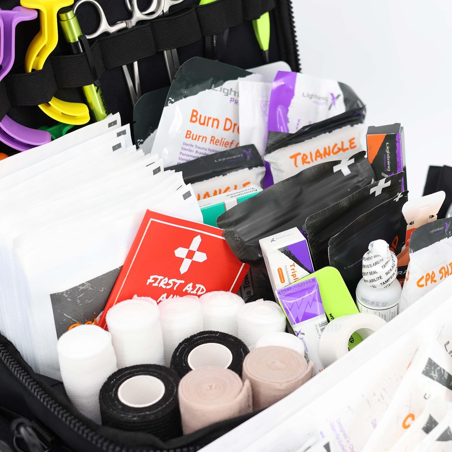 Stocked - Lightning X Products Lightning X Mid-Sized First Responder EMT Bag | Economy
