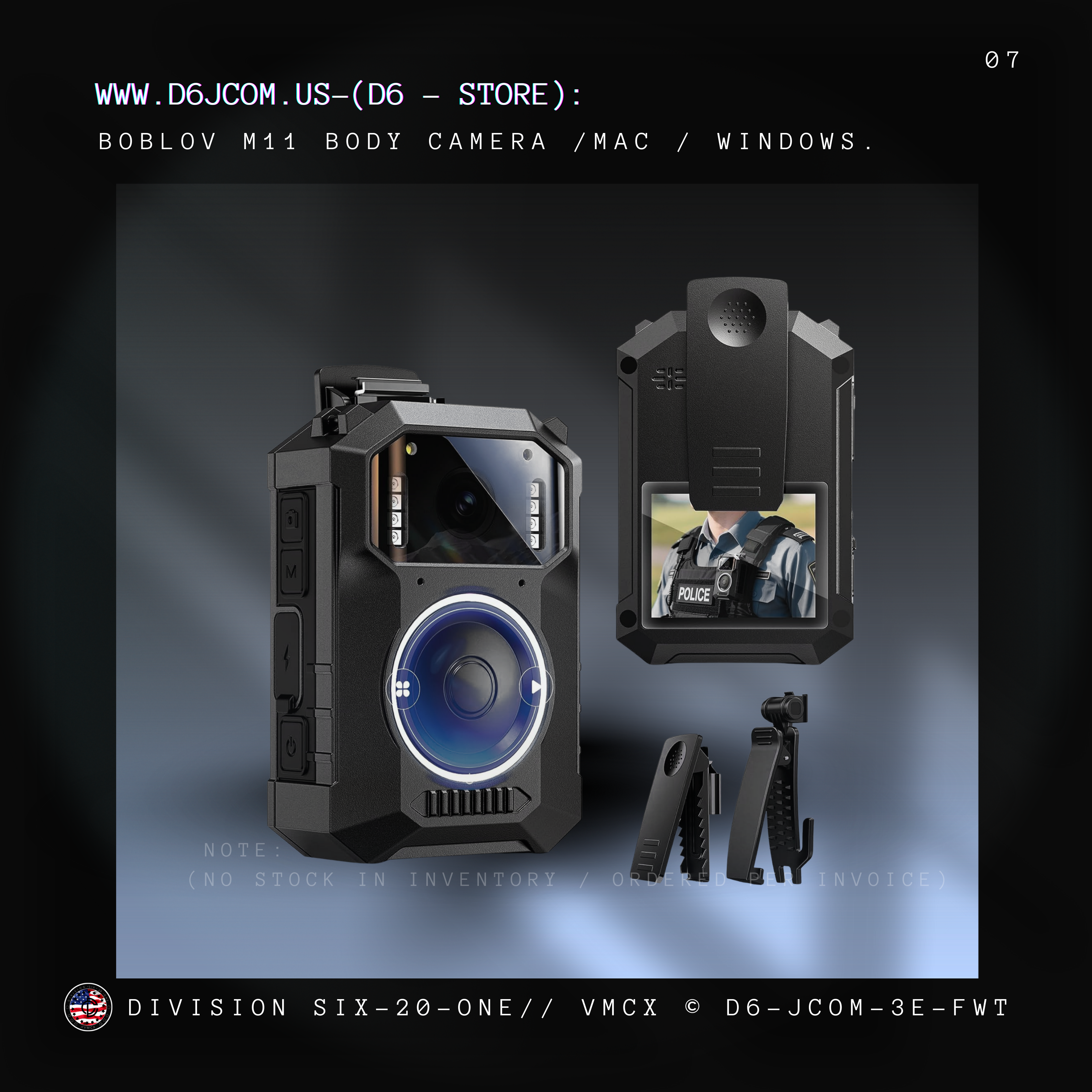 M11 Body Camera: 3.2K (10Hrs HD Video, IR Night Vision, Compatible with Windows & Mac