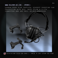 EARMOR M32X Plus Tactical Headset with ARC Rail adapters - (Black)