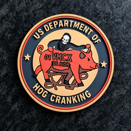 #:348 - CRANKED Patch - "Department of Hog Cranking" - Patch 2" (Morale Patch)