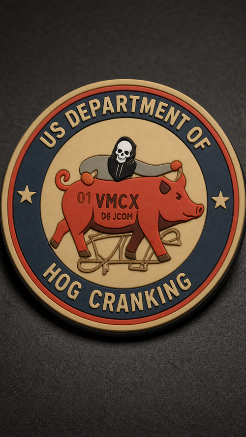 #:348 - Department of Hog Cranking - Patch (Morale Patch)